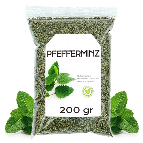 Pfefferminztee 200gr - Pfefferminzblätter - Pfefferminzblätter Getrocknet - Pfefferminztee Lose (200 gr, Menta Piperita) von EPEL