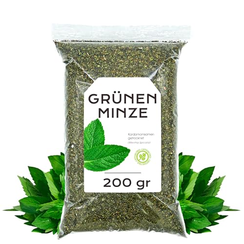 Getrocknete Pfefferminze 200 gr - Pfefferminzblätter Geschnitten - Pfefferminztee - Gesundheit & Natürliche Eigenschaften - Kräutertee (200 gr, Pfefferminze) von EPEL