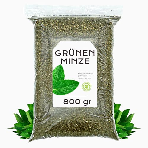 Getrocknete Pfefferminze 800 gr - Pfefferminzblätter Geschnitten - Pfefferminztee - Gesundheit & Natürliche Eigenschaften - Kräutertee (800 gr, Pfefferminze) von EPEL