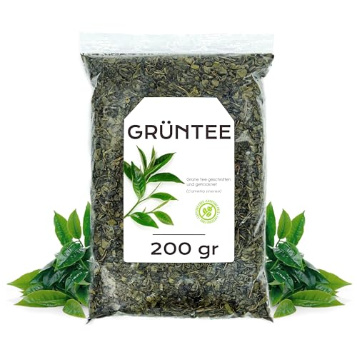 Green Tea 200g - Grüntee - Grüner Tee zur Gewichtsabnahme - Großer Tee - Kräutertee - Natürliche Eigenschaften (200 gr, Green Tea) von EPEL