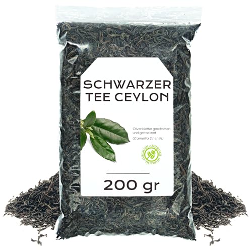 Schwarzer Tee 200g - Schwarzer Tee Aufguss - Bulk Tee - Kräutertee - Natürliche Eigenschaften von EPEL