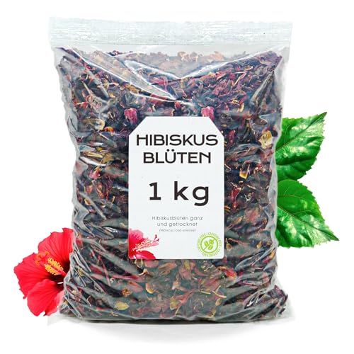 Hibiskustee 1kg - Hibiskusblüten 1kg - Hibiskusblütentee - Getrocknete Hibiskusblüten - Hibiskus - Hibiscus flower - Hibiskusblüten Lose von EPEL