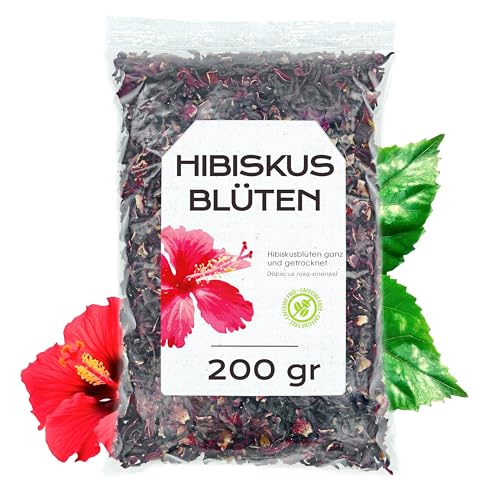 Hibiskustee 200gr - Hibiskusblüten - Hibiskusblütentee - Getrocknete Hibiskusblüten - Hibiskus - Hibiscus flower - Hibiskusblüten Lose (200 gr) von EPEL