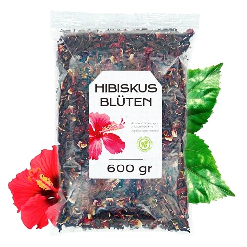 Hibiskustee 200gr - Hibiskusblüten - Hibiskusblütentee - Getrocknete Hibiskusblüten - Hibiskus - Hibiscus flower - Hibiskusblüten Lose (600 gr) von EPEL