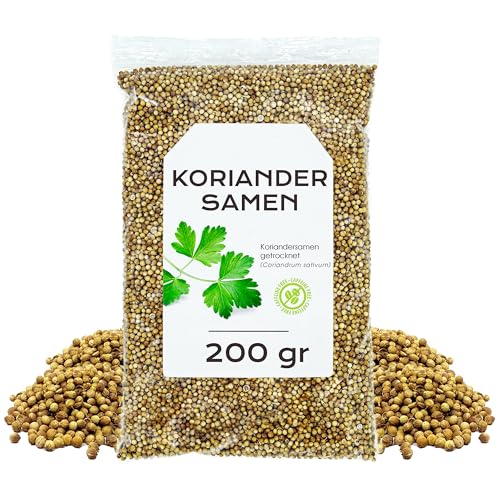 Koriandersamen 200gr - Koriander Ganz - Koriander Tee - koriandersamen Ganz Lose (200 gr, Koriander Ganz) von EPEL