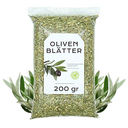 Olivenblatt gehackt 200 gr - Natürlicher Olivenblättertee - Gesundheit & Natürliche Eigenschaften - Kräutertee (200 gr) von EPEL