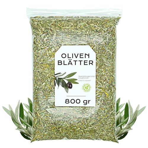 Olivenblatt gehackt 800 gr - Natürlicher Olivenblättertee - Gesundheit & Natürliche Eigenschaften - Kräutertee (800 gr) von EPEL