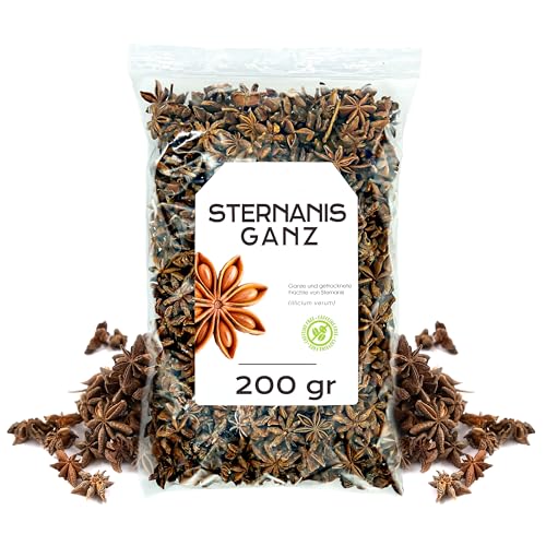 Sternanis 200g - Sternanis Ganz - Sternanis Tee - Sternanis Deko - Sternanis Lose von EPEL