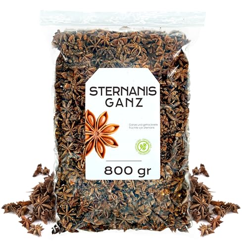 Sternanis 800g - Sternanis Ganz - Sternanis Tee - Sternanis Deko (800 gr) von EPEL