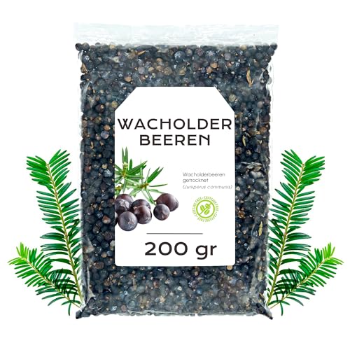 Wacholderbeeren 200g - Wacholderbeeren Ganz - Wacholder - Wacholder - Wacholderbeeren Tee - Bulk-Kräutertees - Natürliche Eigenschaften (200 gr) von EPEL