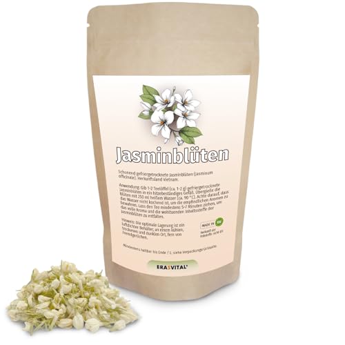 Jasmin Blume Tee 25 g gefriergetrocknete Premiumqualität Jasmin Knospen Kräuter Lose Leaf Tee von ERASVITAL