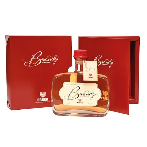 ERBER Brandy 40% vol. 0,7lt 15 Jahre gereift Geschenkverpackung Geschenke Cocktail Cognac Geschenkideen Weinbrand Geschenkideen Männergeschenke Geschenke für Männer Cognacgläser Geschenke für Frauen von ERBER DER TIROLER EDELBRENNER