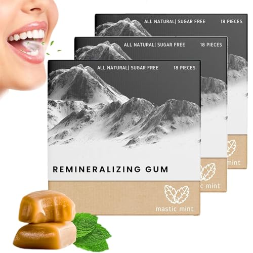 Larineco Remineralizing Gum Chewing Gum, Larineco Remineralizing Chewing Gum, Organi Larineco Health Gum Natural, Larineco Gum for Teeth & Gum Health, Long Lasting (3) von ERISAMO