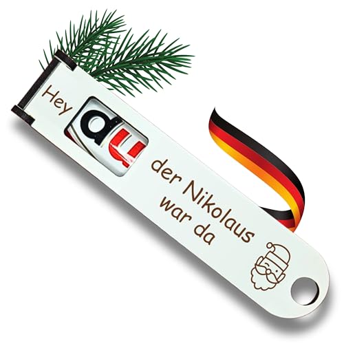 Der Nikolaus war da - Originelle DUPLO Schokoriegel Geschenkbox mit Geldschein-Fach zum Personalisieren, Kleinigkeiten, Adventskalender von ESCAPE HELDEN