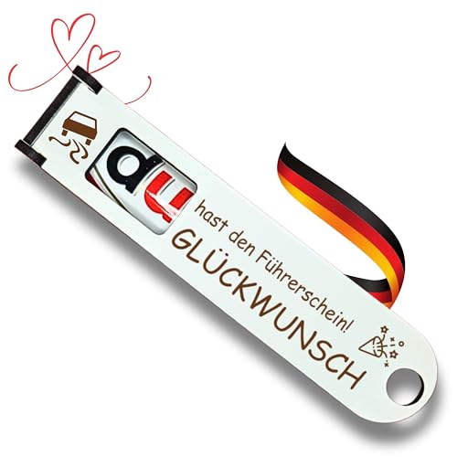 Du hast den Führerschein! - Originelle DUPLO Schokoriegel Geschenkbox mit Geldschein-Fach zum Personalisieren - Glückwünsche zum Bestehen der Führerscheinprüfung. von ESCAPE HELDEN