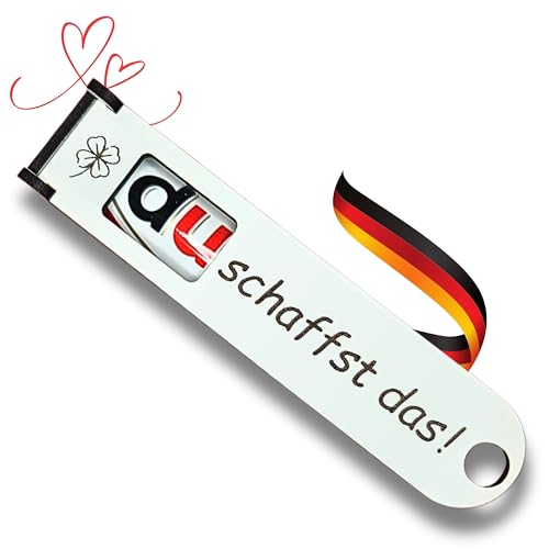 Du schaffst das! - Originelle DUPLO Schokoriegel Geschenkbox mit Geldschein-Fach zum Personalisieren, Trost Geschenk, Motivation zum neuen Job, viel Glück, Glücksbringer von ESCAPE HELDEN