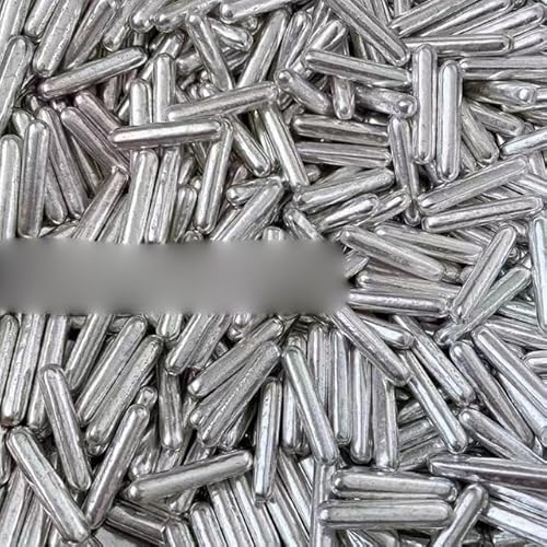 Silberperle DIY Kuchen Backen Streusel Silber Liebe Hochzeitstorte Dekoration-Silber Big Bar, 500g von ESCATIC