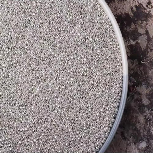 Silberperlen DIY Kuchen Backen Streusel Silber Liebe Hochzeitstorte Dekoration-2mm Silberperlen, 10g von ESCATIC