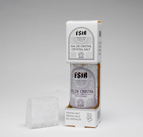 ESIR Blaues Himalaya-Kristallsalz – Hochwertiges Salz aus dem Himalaya-Gebirge – Natursalz in der Küche sehr gefragt – Reich an Mineralien und Spurenelementen – 95G (Crystal Salt) von ESIR