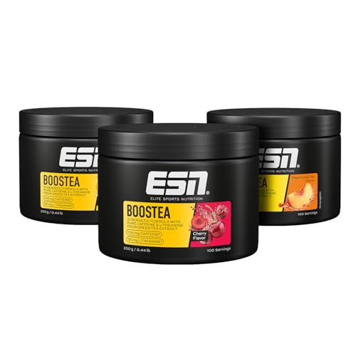 ESN Boostea, mixed Bundle, 3 x 200 g, verschiedene Sorten, Booster mit Koffein, L-Theanin und Grüntee-Extrakt, geprüfte Qualität - made in Germany von ESN