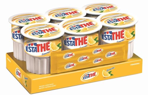 Ferrero Eistee Zitrone The' Limone Brick 18 x 20 ml ESTATHE tea the mit Stroh von Estathe