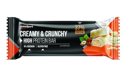 Ethicsport Creamy & Crunchy - Barretta Proteica Bianco e Nocciola, 30g von ETHICSPORT