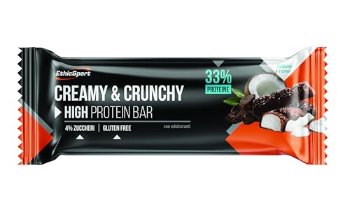 Ethicsport Creamy & Crunchy - Barretta Proteica Fondente e Cocco, 30g von ETHICSPORT