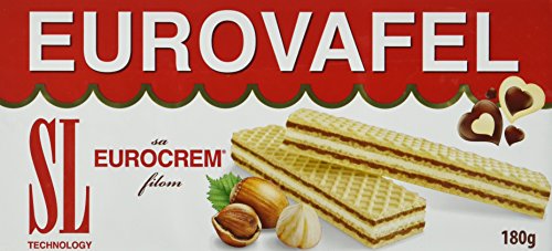 Eurocrem Eurovafel Neapolitanerwaffeln Takovo, 5er Pack (5 x 180 g) von EUROVAFEL