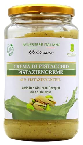 Evergreen Pistaziencreme 40% Pistazienanteil, (1 x 500g) von EVERGREEN