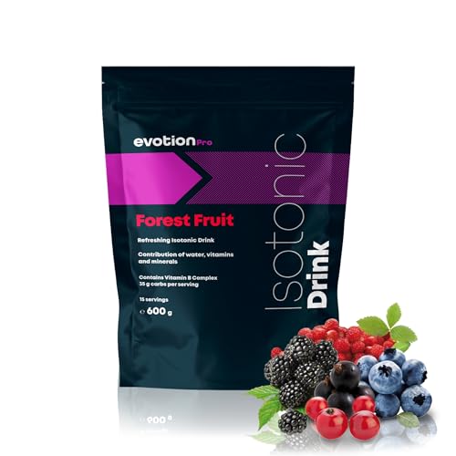 EVOTION PRO Isotonisches Getränkepulver 600g - Calcium Magnesium Kalium Natrium Elektrolyt Pulver Sportgetränk - Elektrolyte Sport Recovery Drink Electrolytes - Regeneration Iso Drink, Waldbeeren von EVOTION PRO HEALTHLINE NUTRITION