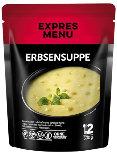 EXPRES MENU Erbsensuppe | Gesundes Nahrung | Vegan und glutenfrei | Fertiggericht | 2 Portionen von EXPRES MENU