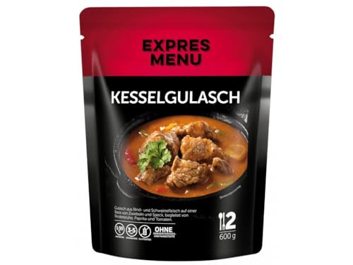 EXPRES MENU Kesselgulasch mit Rinder- und Schweinefleisch mit Paprika | Fertiggericht (2 Portionen) von EXPRES MENU