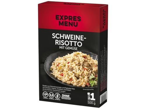 EXPRES MENU Schweinerisotto mit Gemüse | und Parboiled-Reis | Komplette Fertiggericht von EXPRES MENU