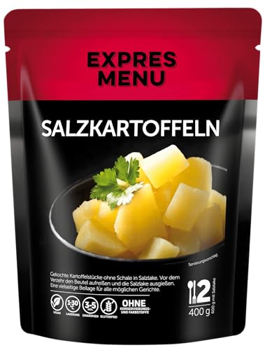 EXPRES MENU verzehrfertige Salzkartoffeln im Aufguss| geschält und weichgekocht | gesunde Beilage | 2 Portionen von EXPRES MENU