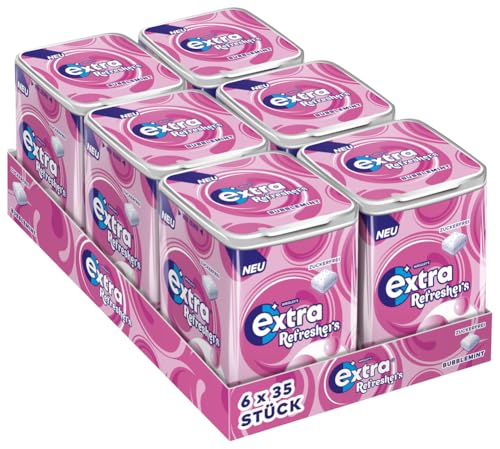 EXTRA® REFRESHERS Dose Bubblemint, erfrischendes Geschmackserlebnis, 6x35 Stück von EXTRA