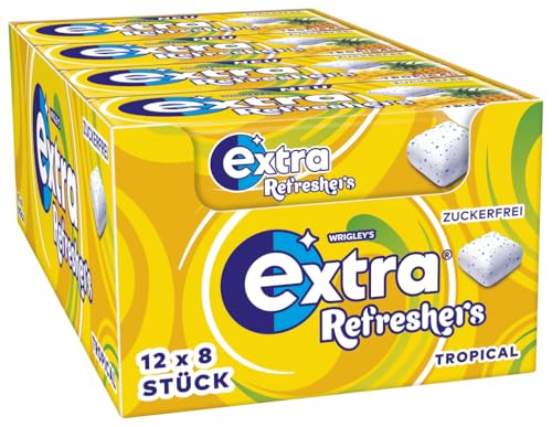 EXTRA® REFRESHERS Tropical, erfrischendes Geschmackserlebnis, 12x8 Stück von EXTRA