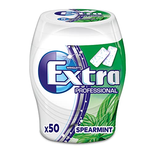 EXTRA Professional Kaugummi | Spearmint | Frischer Atem | Zuckerfrei | Eine Dose | 1 x 50 Dragees von EXTRA