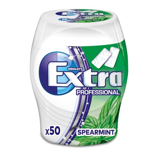 Extra Professional Spearmint, Zuckerfreier Kaugummi, Dose mit 50 Dragees, Für frischen Atem von EXTRA