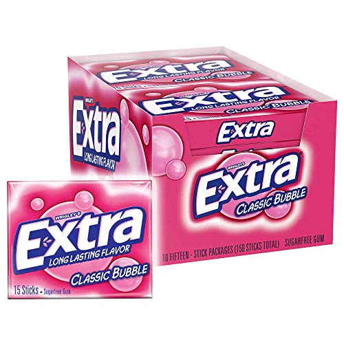 Extra Classic Bubble Gum, 15-Stick Slim Packs (Pack of 20) by Extra von EXTRA