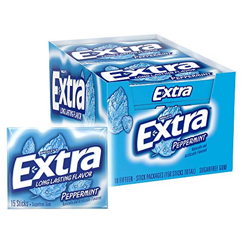 Extra Peppermint Sugarfree Gum, (Pack of 10) by Extra von EXTRA