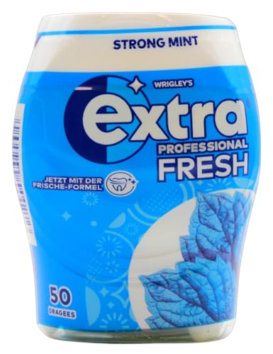 Extra Professional Fresh Strong Mint Kaugummi, 12er Pack (12 x 50 Dragees) von EXTRA