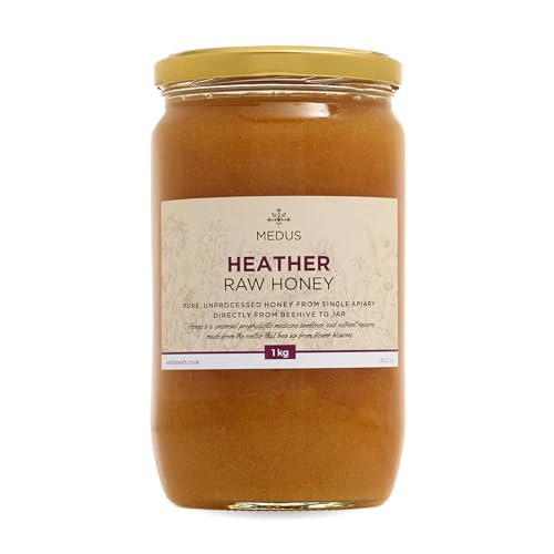 Earthbreath Heidehonig - roher Honig - 1kg - rein, unverarbeitet - nicht pasteurisiert & ungefiltert – natürlicher Süßstoff für Kochen, Tee, Kaffee, Milch, Saft - Heidekraut von Earthbreath