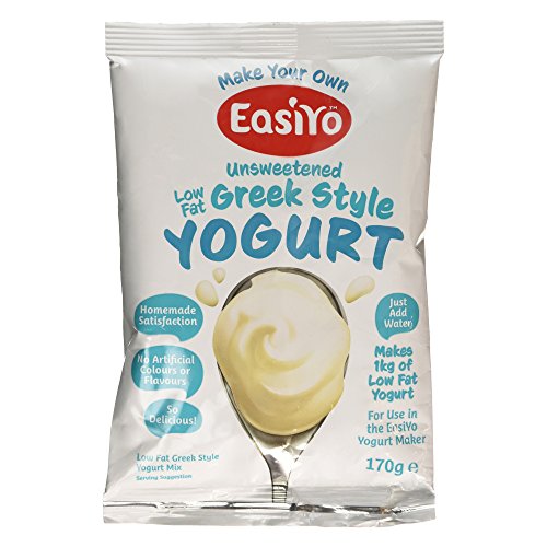 EasiYo fettarmer Joghurtpulver nach griechischer Art, 8 Beutel | Jeder Beutel ergibt 1 kg Joghurt von EasiYo