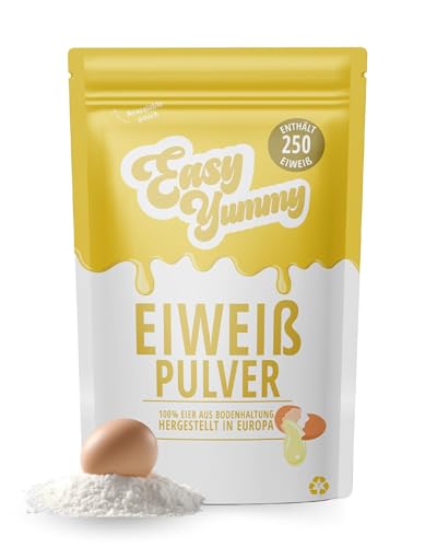 Easy Yummy Eiklarpulver zum Backen 1 kg, 100% Eipulver von Easy Yummy