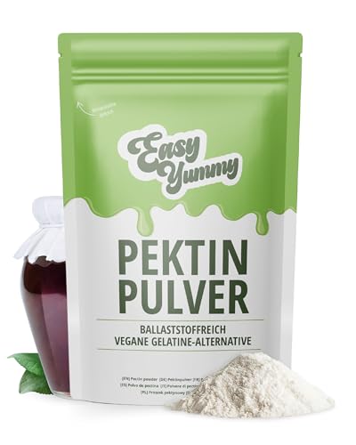 Easy Yummy Pektin Pulver (100 g), Veganes Gelatine Pulver, Pektin für Marmelade von Easy Yummy