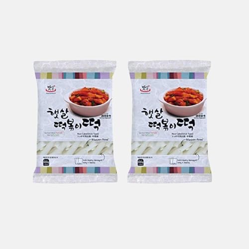 EasyCookAsia Tteokbokki Reiskuchen | 600g x 2er | Authentischer Koreanischer Snack | Ideal für schnelle und köstliche Mahlzeiten | Perfekt für Liebhaber der Asiatischen Küche von EasyCookAsia