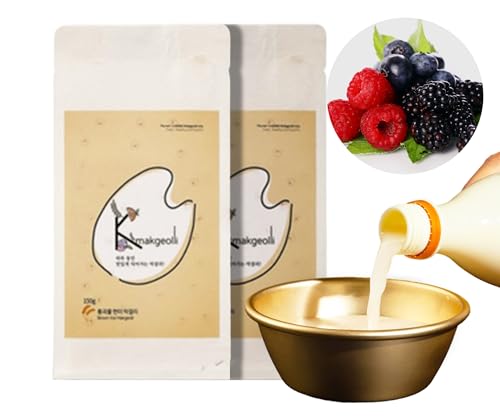 K-Makgeolli Heimbrauset | Himbeer-Geschmack | Koreanischer Reiswein DIY-Kit | Schnelle & Einfache Zubereitung | Natürlicher Fruchtgeschmack | Authentischer Genuss zu Hause von EasyCookAsia