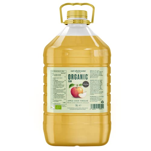 Eat Wholesome Organic Raw Apple Cider Vinegar Unfiltered with The Mother, 5 L von Eat Wholesome Food Co.