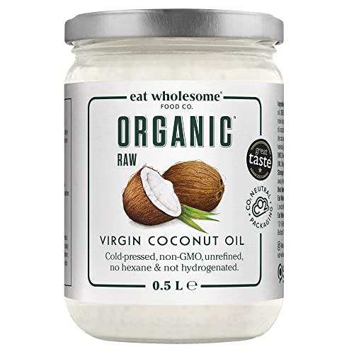 Eat Wholesome Organic Virgin Coconut Oil, 500 ml | Bio kokosöl | Zum Kochen | Backen | Für die hautfeuchtigkeitspflege | Haarspülung von Eat Wholesome Food Co.