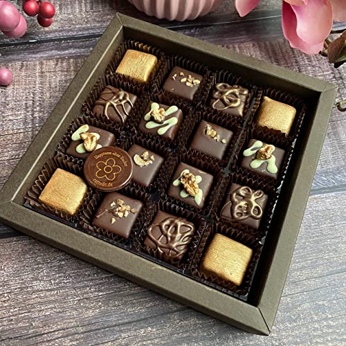 Eat to Fit N16F- Nougat Box 16er - Pralinen Mix wie Walnüsse, Gianduja Cremino, Peanut/Coffee. hochwertiger Qualität ohne Zuckerzusatz von Eat to Fit Zuckerfrei